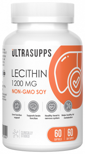 Ultrasupps Lecithin, Лецитин, 60 капсул