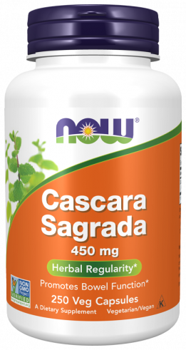 NOW Cascara Sagrada, Каскара Саграда, 250 капсул