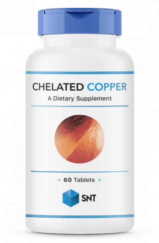 SNT Chelated Copper, Хелатированная медь, 60 таблеток