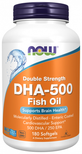 NOW DHA - 500, ДГК - 500, 180 капсул