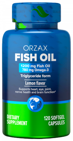 Orzax Fish Oil, Фиш Ойл (Рыбий жир), 120 капсул