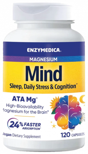 Enzymedica Magnesium Mind, Магнезиум Майнд, 120 капсул