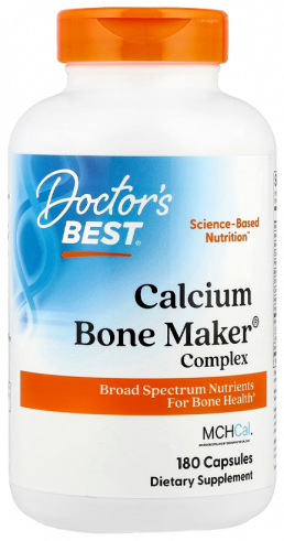 Doctor's Best Calcium Bone Maker Complex, Комплекс Кальция для костей, 180 капсул
