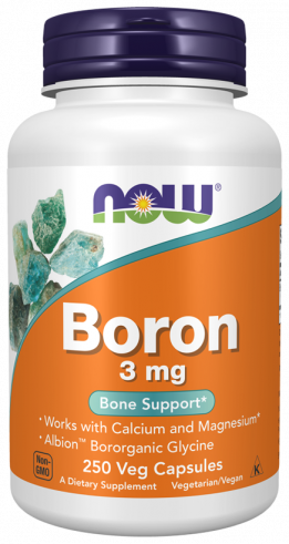 NOW Boron, Бор, 250 капсул